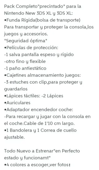 Oferta.NUEVO.Pack Nintendo 3DS,DSi,DS Lite+lápices
