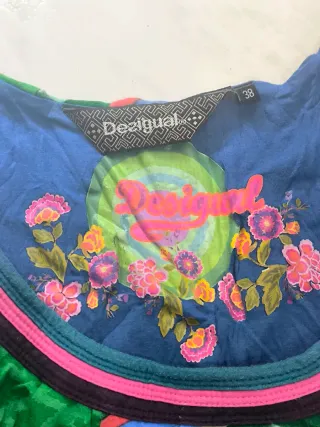 Vestido Desigual Multicolor - Talla 38 (M)