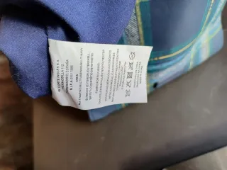 Bolso Mochila Cuadros Azul y Verde