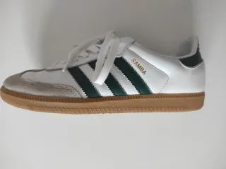 Adidas Samba Zapatillas Blancas y Verdes