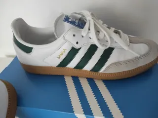 Adidas Samba Zapatillas Blancas y Verdes