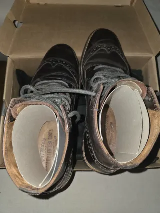 Botas Levi's piel hombre cordones marrones