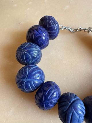 Bracciale Indiano in Zaffiro Massivo intarsiato