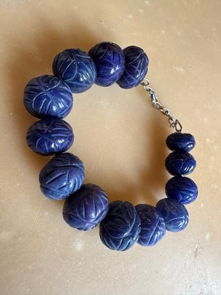 Bracciale Indiano in Zaffiro Massivo intarsiato