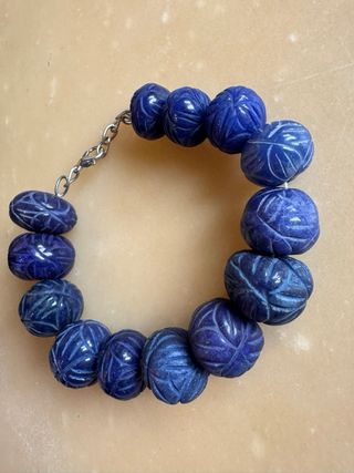 Bracciale Indiano in Zaffiro Massivo intarsiato