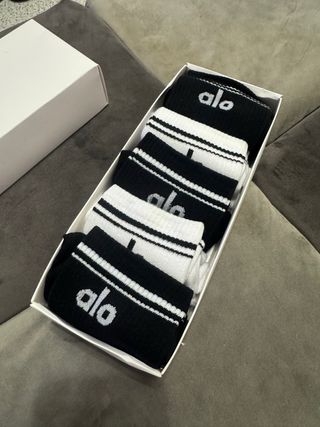 Meias Alo Desporto Preto e Branco