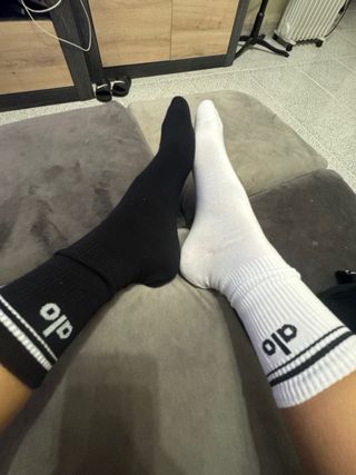 Meias Alo Desporto Preto e Branco