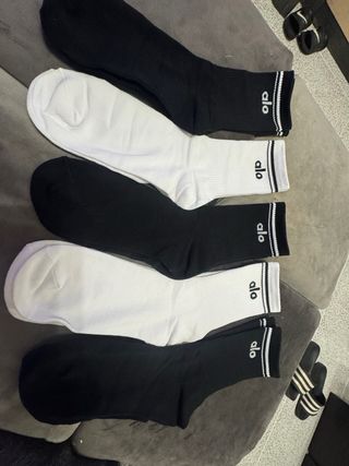 Meias Alo Desporto Preto e Branco