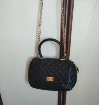 Borsa donna trapuntata nera