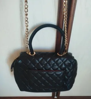 Borsa donna trapuntata nera