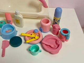 Set Baño y Comida Juguete Bebé