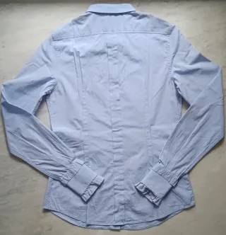 Camicia D&G donna azzurra con rouches