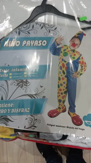Disfraz Payaso Niño 10-12 Años