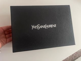 Bolso YSL Saint Laurent Blanco y Plateado