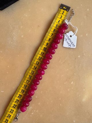 Bracciale Indiano in Rubino Massivo Intarsiato
