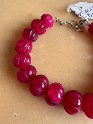 Bracciale Indiano in Rubino Massivo Intarsiato