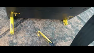 Silla de coche giratoria negra