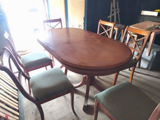 6 Sillas de Salón + Regalo de mesa extensible