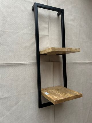 Estantería Industrial Madera y Metal