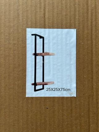 Estantería Industrial Madera y Metal