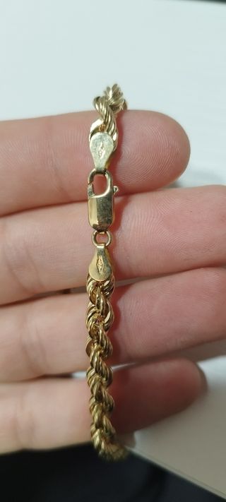 CADENA BARBADA ORO 18K NUEVA