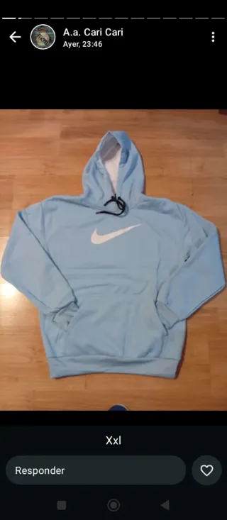Sudadera Nike Azul Talla XXL, unisex