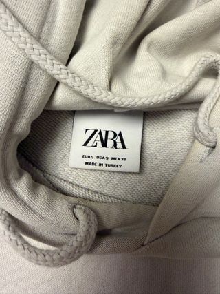 Sudadera Zara Gris Talla S