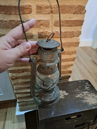 Antigua Lámpara Farol Gas Barco Mina Cortijo