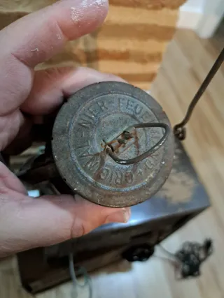 Antigua Lámpara Farol Gas Barco Mina Cortijo