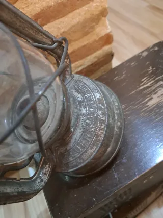 Antigua Lámpara Farol Gas Barco Mina Cortijo