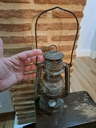 Antigua Lámpara Farol Gas Barco Mina Cortijo