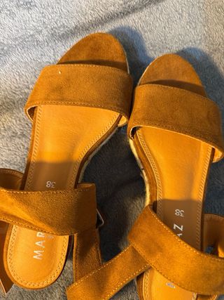 Sandalias nuevas Marypaz Cuña Esparto Talla 38