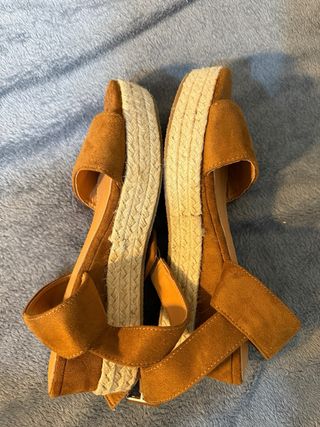 Sandalias nuevas Marypaz Cuña Esparto Talla 38