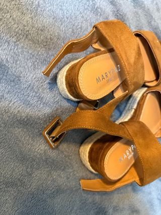 Sandalias nuevas Marypaz Cuña Esparto Talla 38