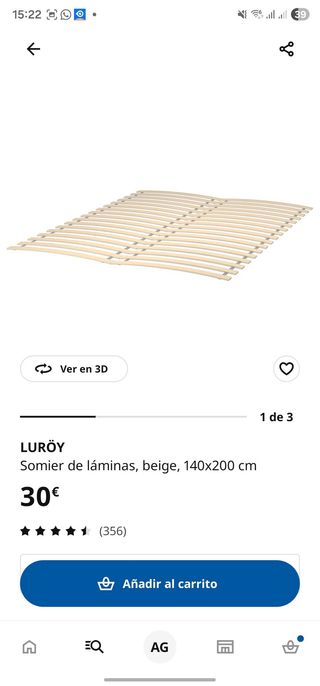 Cama Matrimonial Madera
