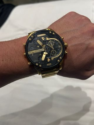 RELOJ DIESEL MR. DADDY 2.0 • GOLD • MODELO DZ-7333