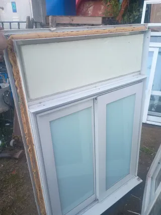 Ventana corredera aluminio blanco