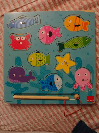 Puzzle Pesca Madera Infantil Goula