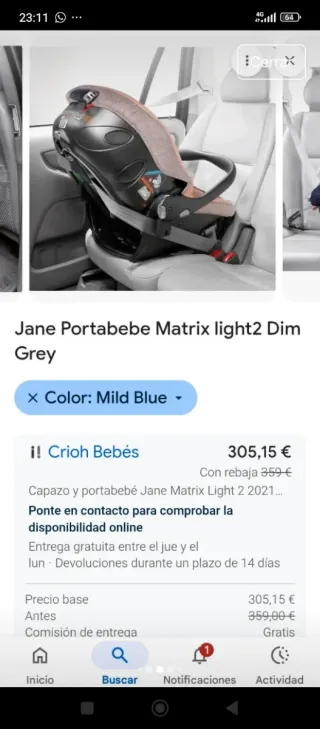 Portabebés Jane Matrix Linkt 2