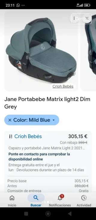 Portabebés Jane Matrix Linkt 2