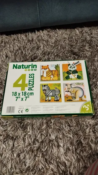 Puzzles de animales Naturin (4 puzzles)