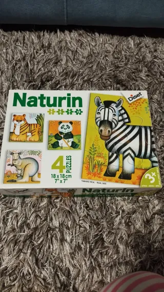 Puzzles de animales Naturin (4 puzzles)