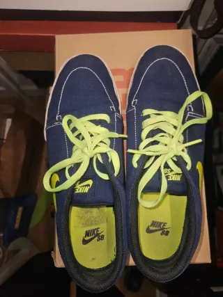 Zapatillas Nike SB Talla 44 Azul/Amarillo
