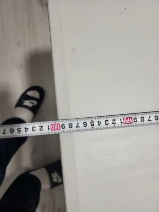 Mesa plegable de plástico blanca