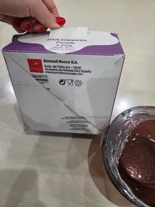 Set 4 ciotoline Bormioli vetro viola