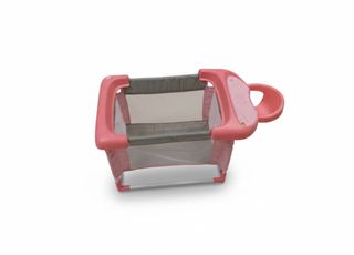 Pack Cuna de viaje y carrito muñecas rosa