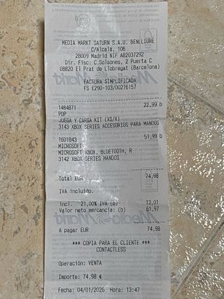 Kit Baterías Recargables Xbox Serie X y Xbox One