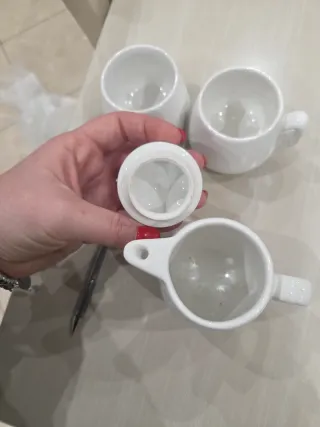 Set 2 tazzine e lattiera Limoges