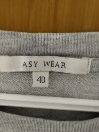 Sudadera gris raglán.