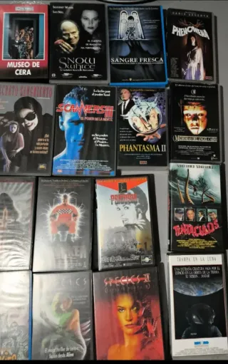 Películas VHS Terror (Español)
